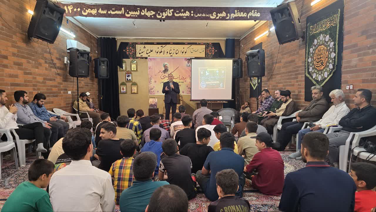 حضور سید محسن موسوی زاده در جمع دانش آموزان، معلمان و مربیان مسجد انقلاب مهدی (عج) منبع آب اهواز