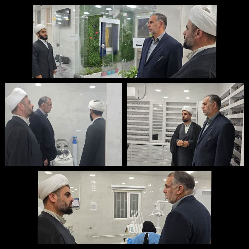 بازدید سید محسن موسوی زاده از روند خدمات رسانی مرکز درمانی خیریه حضرت ام البنین (س) مسجد انقلاب مهدی (عج) منبع آب اهواز