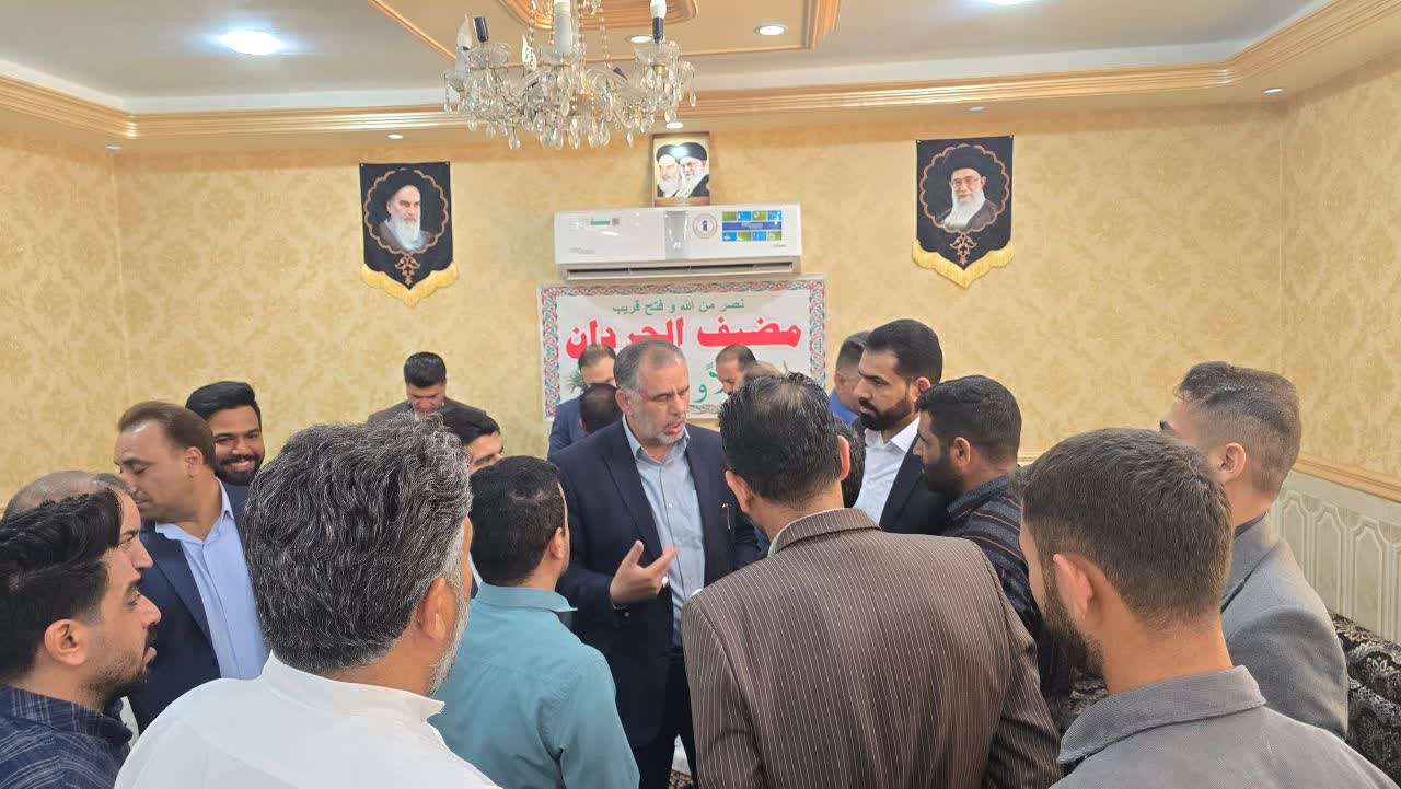 حضور سید محسن موسوی زاده در روستای دب حردان بخش اسماعیلیه اهواز