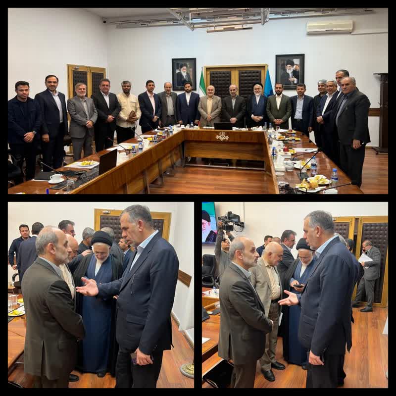 دیدار مجمع نمایندگان استان با دکتر جبلی رئیس سازمان صدا و سیما، با حضور دکتر موالی زاده استاندار و دکتر دبیقی مدیر کل صدا و سیمای مرکز خوزستان در خصوص برنامه ی تلویزیونی هفته خوزستان