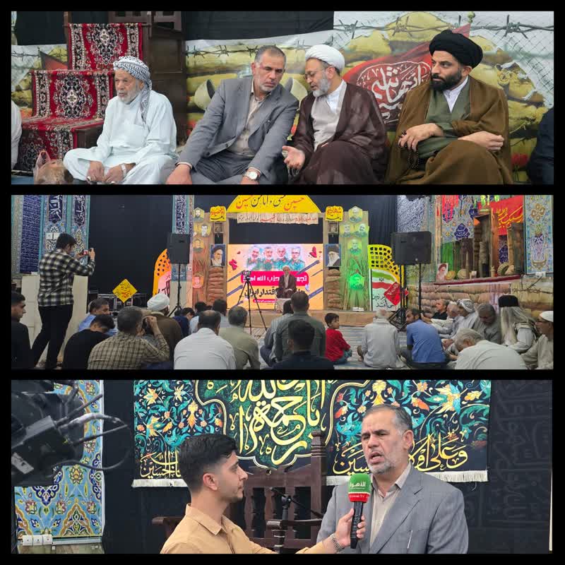 حضور سید محسن موسوی زاده در تجمع امت حزب الله و هفدهمین یادواره سرداران و ۴۴۰ شهید محله حصیرآباد اهواز؛ مسجد امام حسن مجتبی(ع)