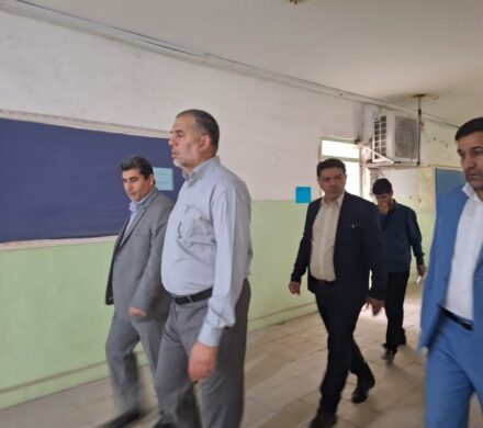 بازدید سید محسن موسوی زاده از پروژه‌های عمرانی آموزش و پرورش ناحیه یک اهواز