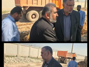 بازدید نماینده مجلس شورای اسلامی از پروژه‌های فاضلاب شهرستان کارون