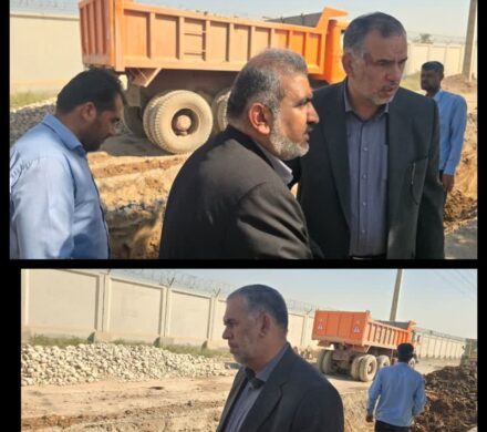 بازدید نماینده مجلس شورای اسلامی از پروژه‌های فاضلاب شهرستان کارون