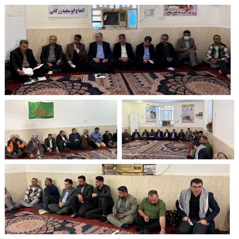 نشست و گفتگوی سید محسن موسوی زاده در روستای عویفی، بخش غیزانیه