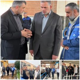 بازدید سید محسن موسوی زاده از تصفیه‌خانه آب شهید منجزی