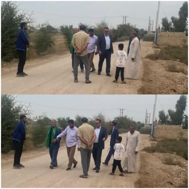 جانمایی احداث مدرسه جدید در روستای سید نبی بامدژ پس از بازدید و پیگیری سیدمحسن موسوی زاده