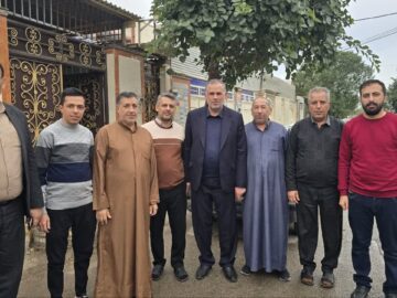 «بمناسبت ولادت امام حسین (ع) و روز پاسدار»   تقدیر و تجلیل از پاسدار، عبدالساده مروانی در محله آخر آسفالت اهواز