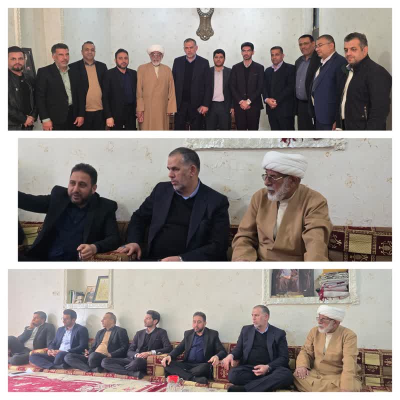 «به مناسبت اعیاد شعبانیه و روز جانباز» دیدار سید محسن موسوی زاده با حجت الاسلام کاظم سواری (شهرستان حمیدیه) از رزمندگان و جانبازان جنگ تحمیلی