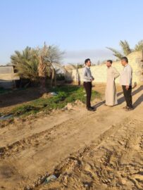 تأمین روشنایی روستای بیت شیخ خلف حمیدیه / زیرسازی و آسفالت در دستور کار قرار گرفت